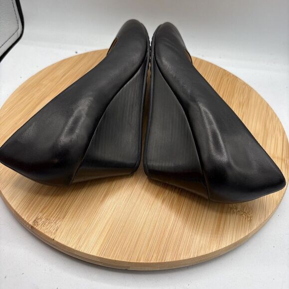 Cole Haan Edith D'Orsay Wedge Pumps Women Size 9B Black Closed Toe Heels - Picture 8 of 11
